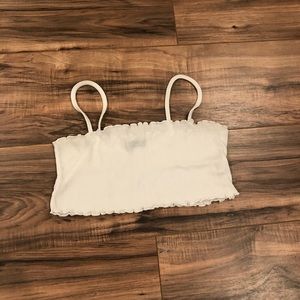 Nasty gal crop top in white